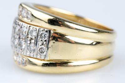 Bague Diamants en Or Jaune 18 Carats 2