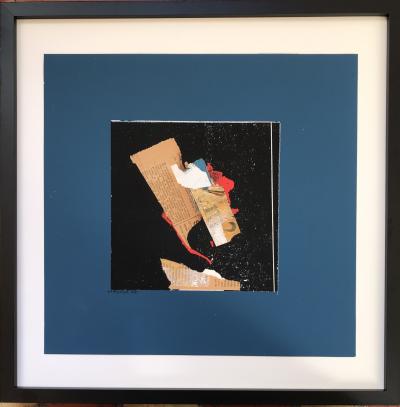 Martine ROSSET - Composition,1999 - Technique mixte signée 2