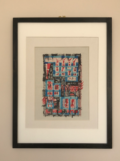 Jean-Pierre VIELFAURE - Composition,1950 - Encre et aquarelle signée 2