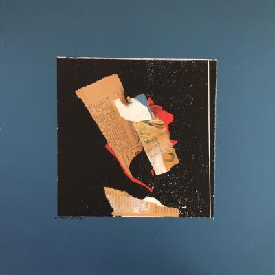 Martine ROSSET - Composition,1999 - Technique mixte signée 2