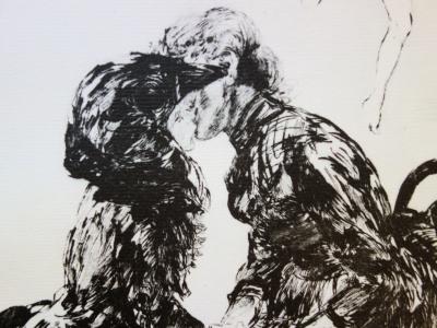 Paul RENOUARD : Baiser avant le ballet, Lithographie originale signée 2