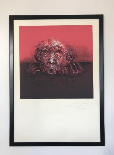 Gérard EPPELÉ - Sans titre , 1971 - Lithographie originale signée au crayon. 2