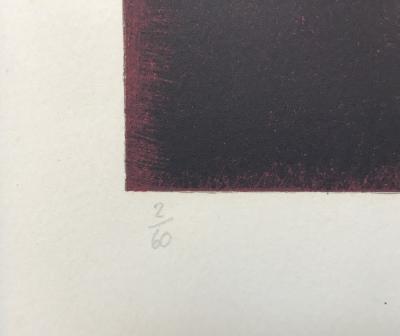 Gérard EPPELÉ - Sans titre , 1971 - Lithographie originale signée au crayon. 2