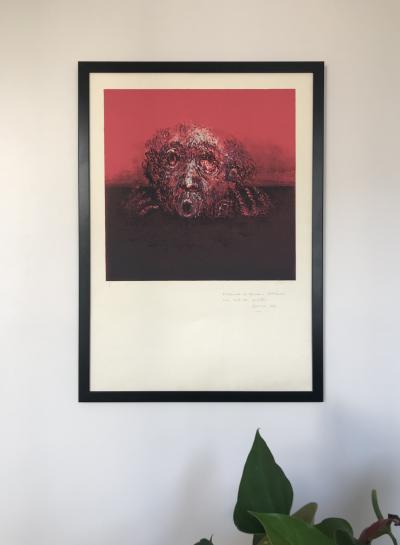 Gérard EPPELÉ - Sans titre , 1971 - Lithographie originale signée au crayon. 2
