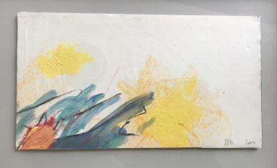 Jean José BARANES - La Bataille de San Remo et Après l’orage, 2002- 2 gouaches signées 2