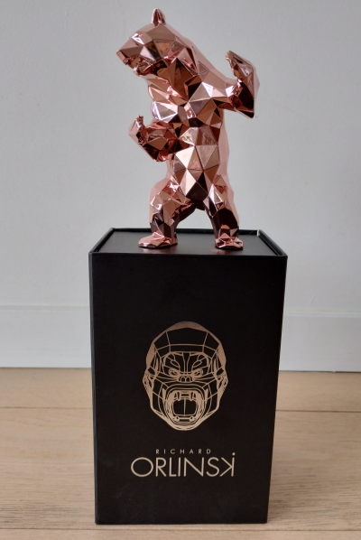 Orlinski -Ours Bear Pink Spirit - sculpture 2