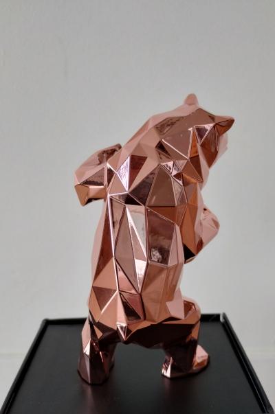 Orlinski -Ours Bear Pink Spirit - sculpture 2