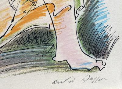 André MASSON - Reclining model - Original lithograph signed in pencil 2