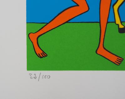 Charles LE BARS : Rencontre, Sérigraphie originale signée 2