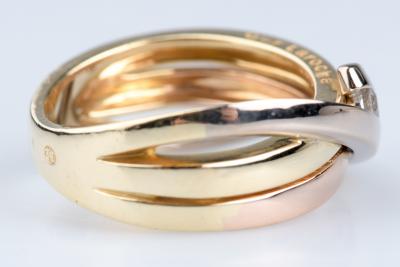 Bague Guy Laroche en Trois Ors 18K avec Diamants 2