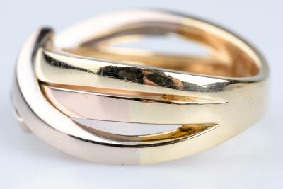 Bague Guy Laroche en Trois Ors 18K avec Diamants 2