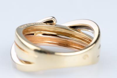 Bague Guy Laroche en Trois Ors 18K avec Diamants 2