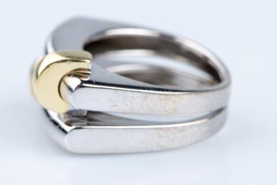 Bague 18 carats Or blanc Or jaune 2