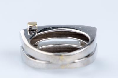 Bague 18 carats Or blanc Or jaune 2