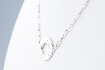 Collier en or blanc 18 carats et diamants 2