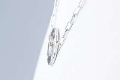 Collier en or blanc 18 carats et diamants 2