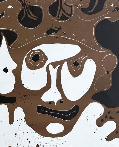 Pablo Picasso - Carnaval : le Roi - Lithographie signée dans la planche 2