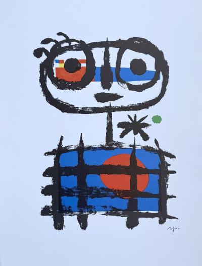 Joan MIRO - Garçon abstrait - Lithographie signée dans la planche
