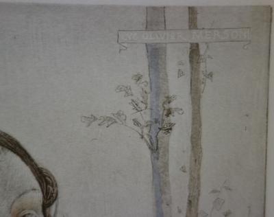 Luc Olivier MERSON : Judith et la tête coupée de Holopherne, Lithographie originale signée 2