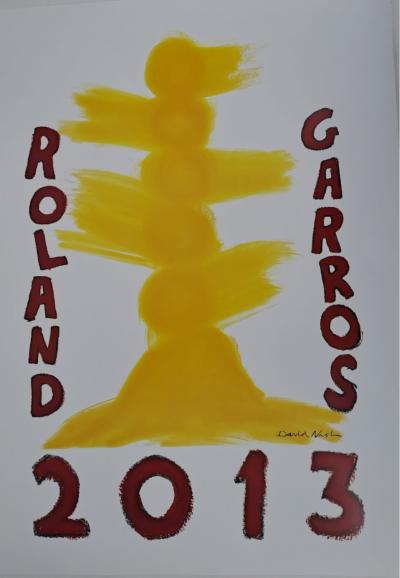 David Nash (d’après) - Roland Garros, 2013 - Affiche 2