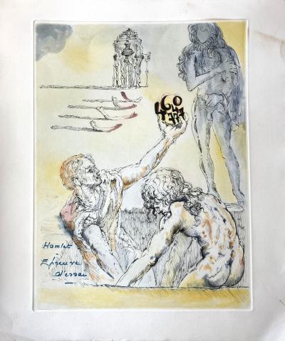 Salvador DALI - Hamlet, 1973, gravure 2