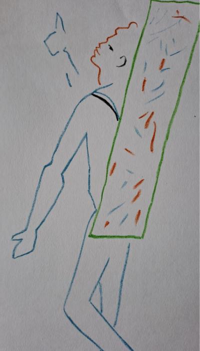 Jean Cocteau - The Glazier - Original color lithograph 2