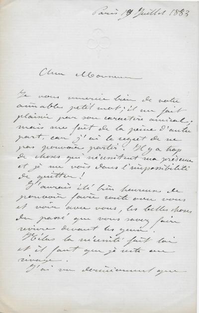 Auguste BARTHOLDI - Statue de la Liberté – Lettre autographe signée 2