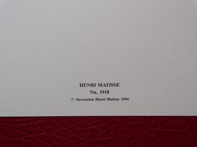Henri Matisse (d’après), Nu, lithographie, 1994 2