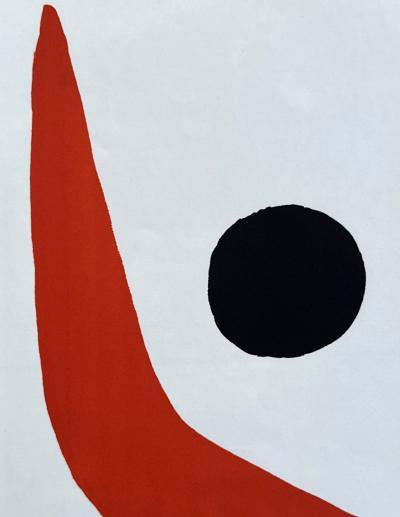 Alexander Calder - Red and Black Composition - Lithograph, 1965 2