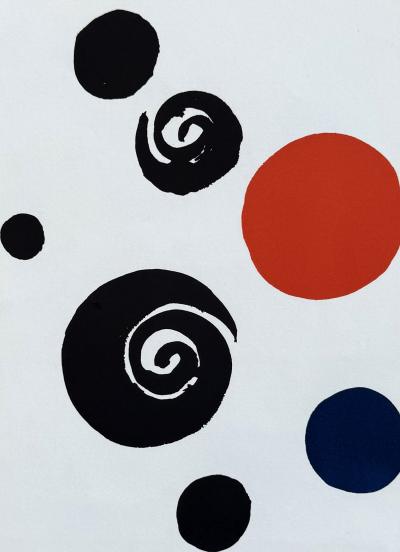 Alexander CALDER - Ballons et spirales - Lithographie, 1965 2