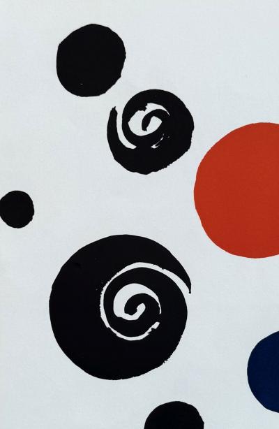 Alexander CALDER - Ballons et spirales - Lithographie, 1965 2