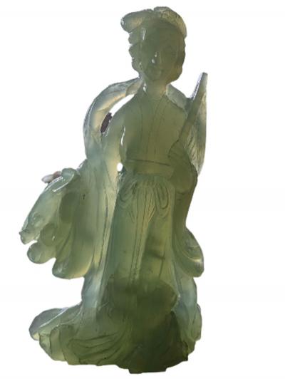 Courtesan, Serpentine jade, 20th century, China 2