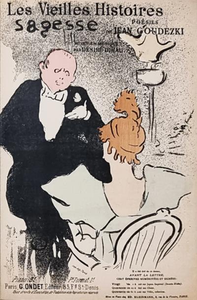 Henri de Toulouse-Lautrec, Les Vieilles histoires, lithographie originale 1893 2