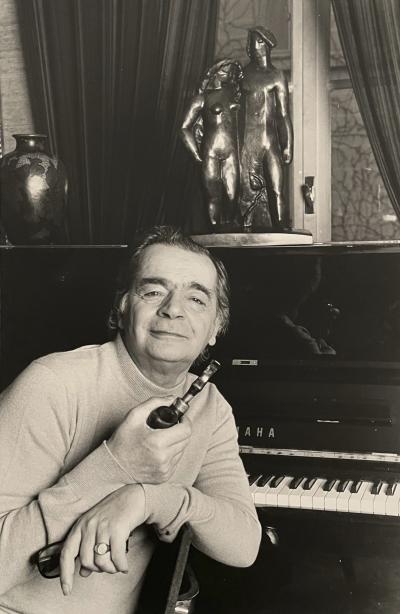 Pascal Baril - Serge Reggiani 1991 - Tirage argentique