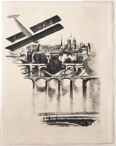 Robert Delaunay, Les ponts de Paris et Notre-Dame, lithographie 1926 2