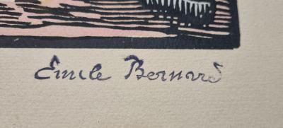 Emile Bernard, Le départ du chevalier, gravure 1892 2