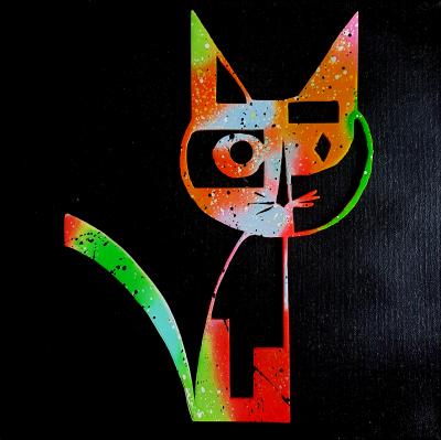 SPACO - chat  colors 2025 - peinture pop 2