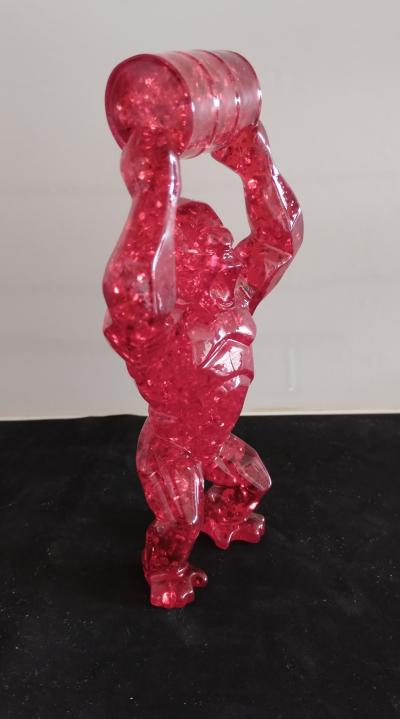 Richard Orlinski -Kong Oil Bubble (Red Edition) - sculpture 2
