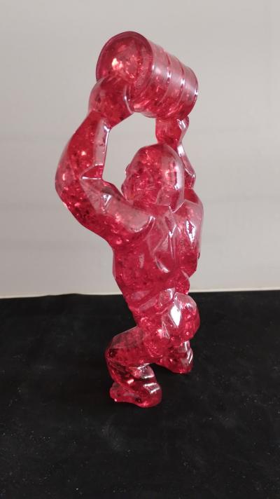 Richard Orlinski -Kong Oil Bubble (Red Edition) - sculpture 2