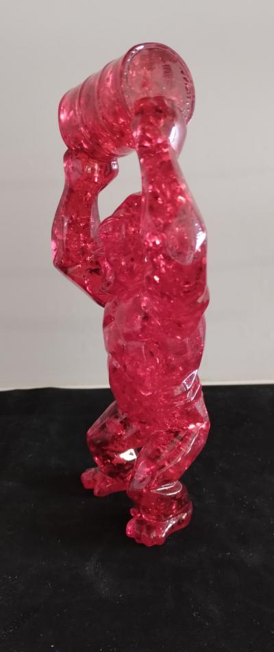 Richard Orlinski -Kong Oil Bubble (Red Edition) - sculpture 2