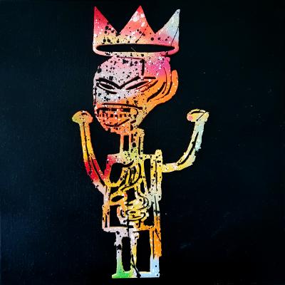 SPACO - Big King Basquiat Colors, 2025 - Tableau pop street art 2