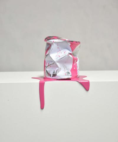 Yannick Bouillault - Le vieux pot de peinture rose - Métal Peint 2