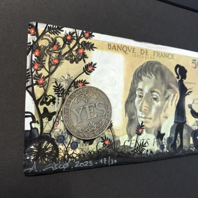 Cisco - YES, 2025 - Acrylique sur billet 2
