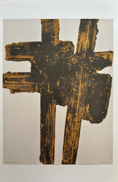 Pierre Soulages (after) - Poster after etching No. XVIII - Offset printing 2