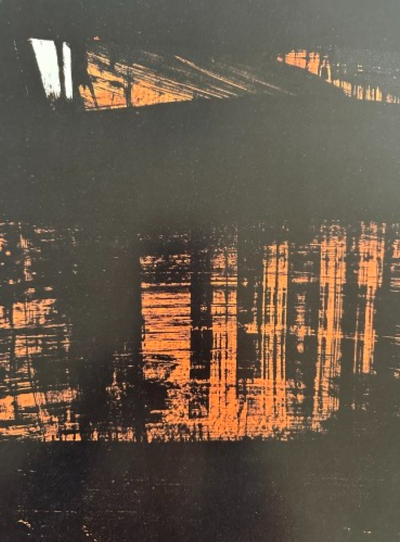 Pierre Soulages (d’après) - Affiche d’après la lithographie N°22 - Impression Offset 2