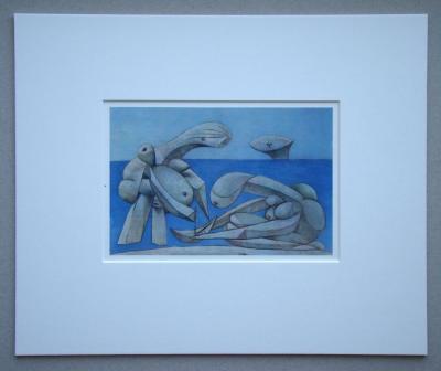 Pablo PICASSO (d’après) - Jeunes filles au bord de la mer, 1946 - Héliogravure signée 2