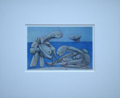 Pablo PICASSO (d’après) - Jeunes filles au bord de la mer, 1946 - Héliogravure signée 2