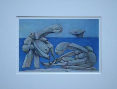Pablo PICASSO (d’après) - Jeunes filles au bord de la mer, 1946 - Héliogravure signée 2