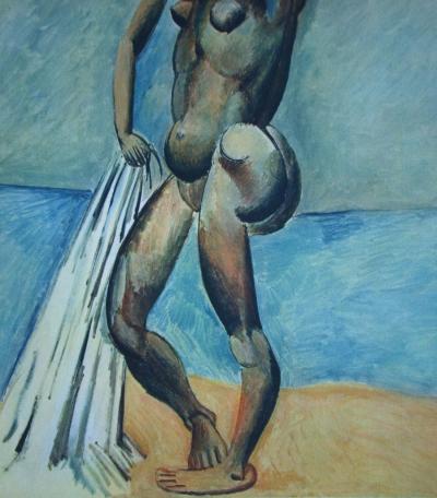 Pablo PICASSO (d’après) - Baigneuse, 1946 - Héliogravure signée 2