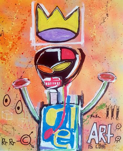 SPACO - King basquiat , 2025 - peinture pop 2